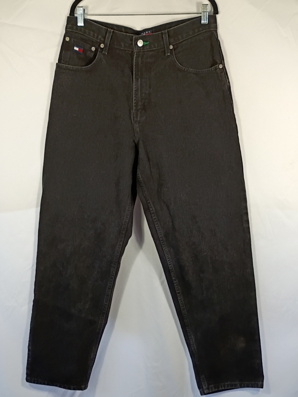 EUC Tommy Hilfiger Vintage Black Denim Freedom Jeans Mens Sz 34/32 Straight Leg